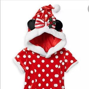 Disney Girls Dress - Minnie Mouse Santa Holiday Costume -